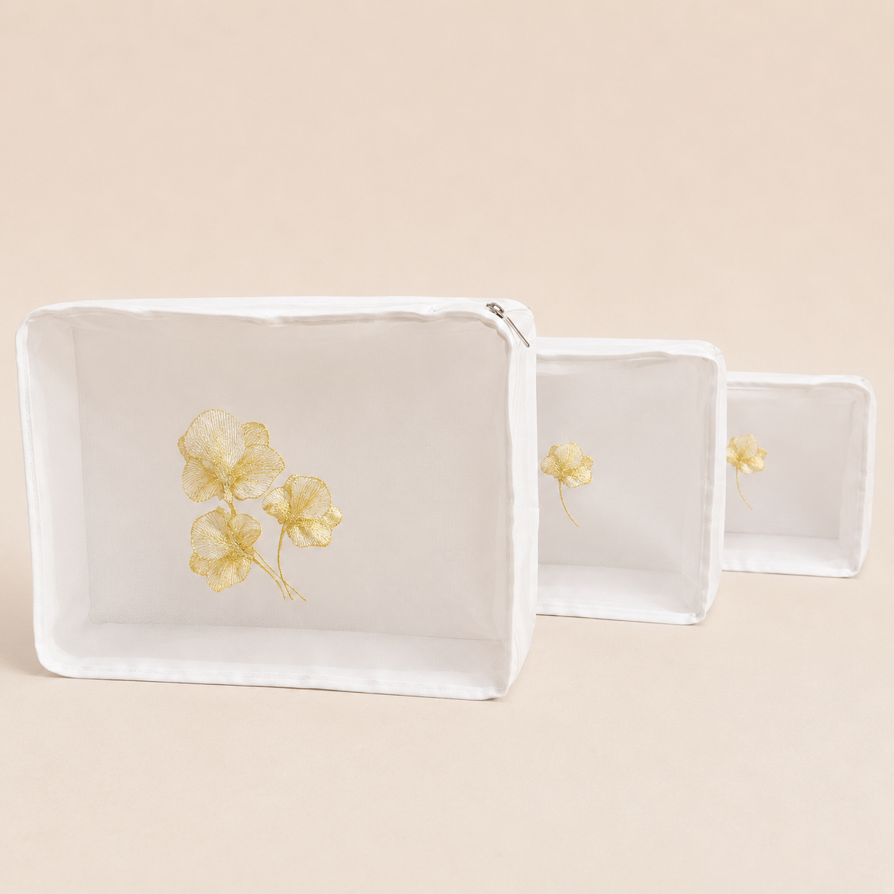 SET X3 ORGANIZADORES ORQUIDEA DORADA