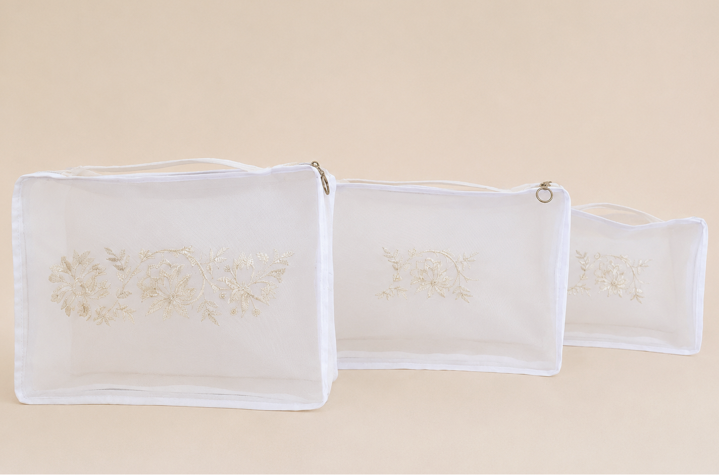 SET X3 ORGANIZADORES ENREDADERA DE CAMELIAS PLATA