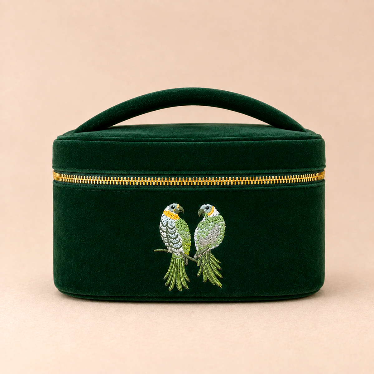 BAÚL LOROS VERDE ESMERALDA