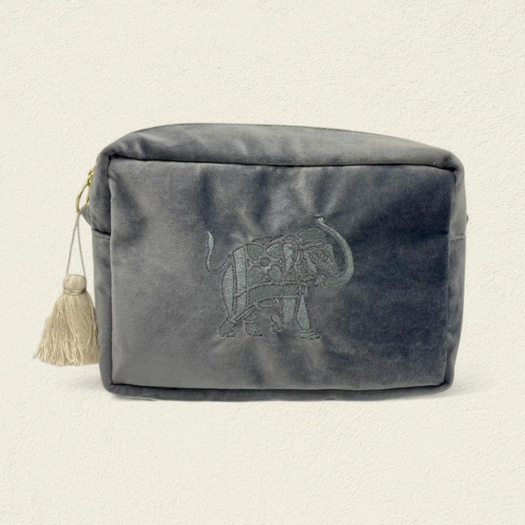 ELEFANTE DE FLOR GRIS