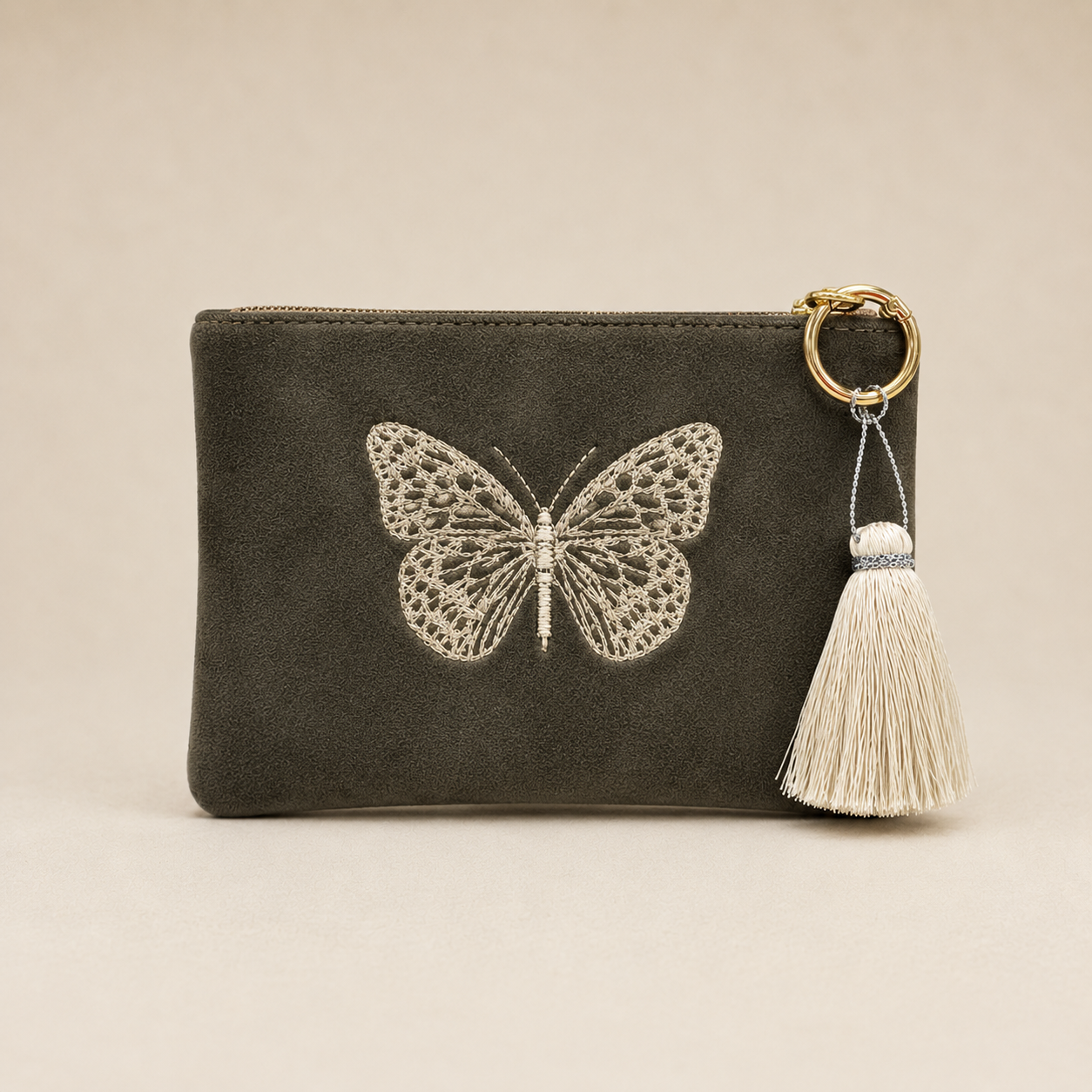 MONEDERO MARIPOSA PLATA