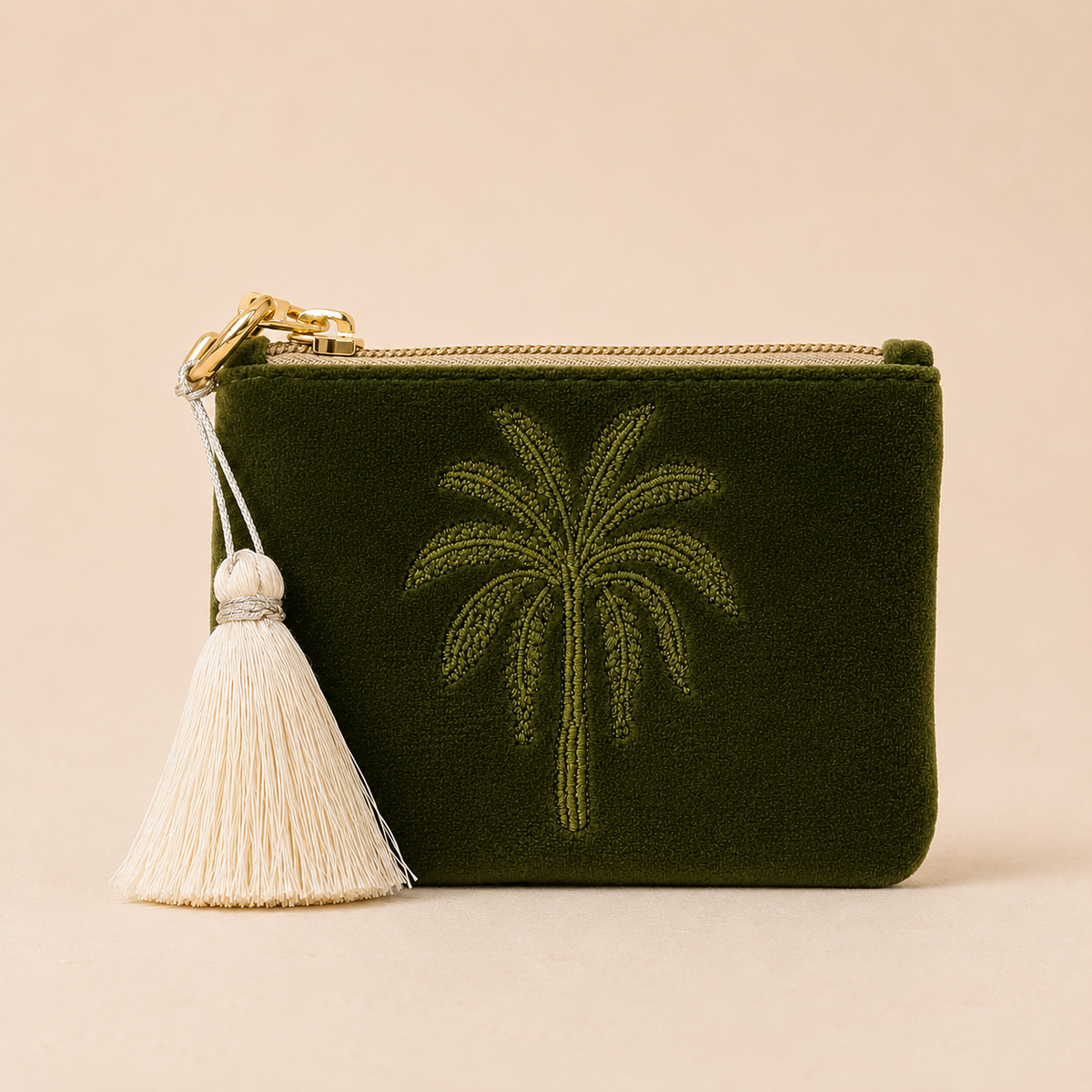 MONEDERO PALMERA VERDE OLIVA