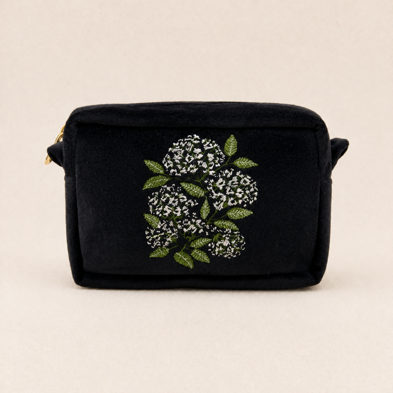 NECESER PETIT HORTENSIAS SOBRE NEGRO