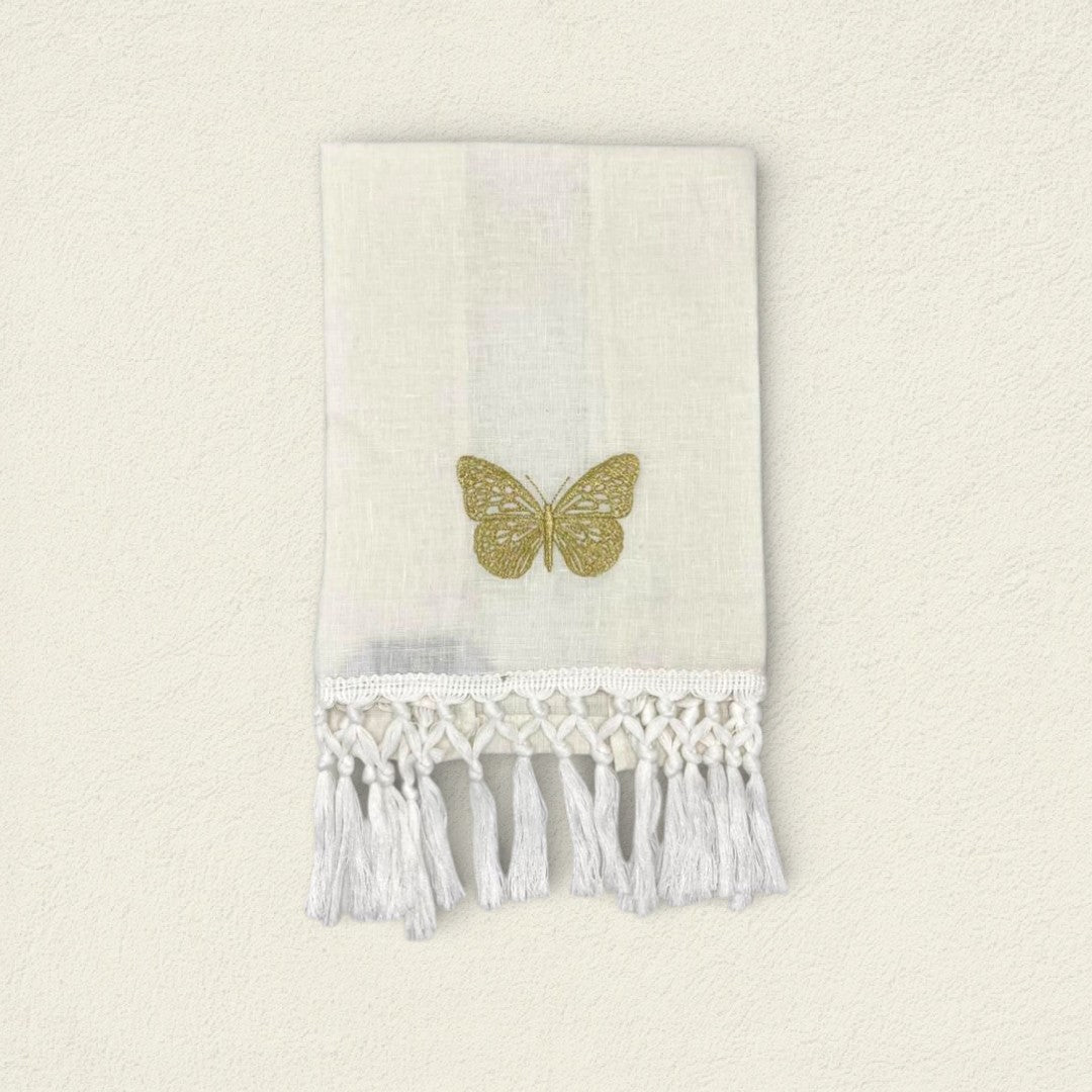 TOALLA DE CORTESIA MARIPOSA DORADA