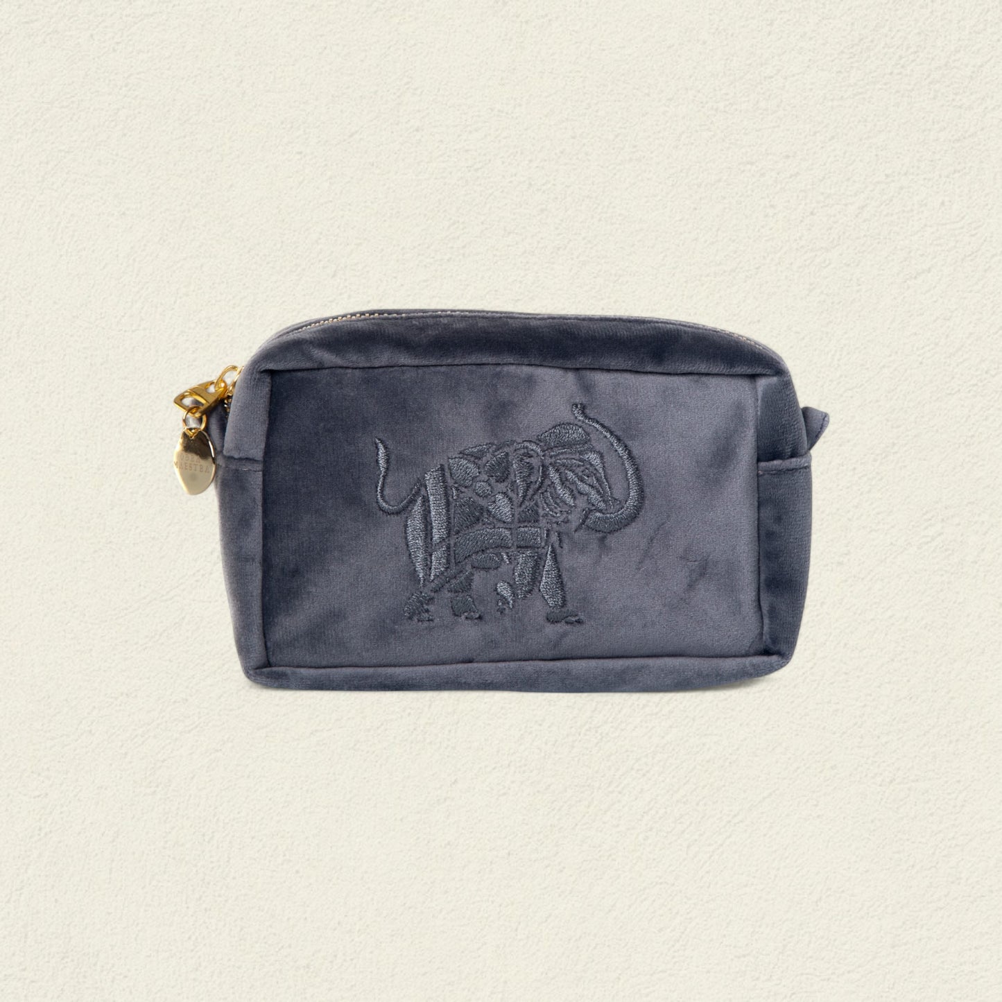 ELEFANTE DE FLORES GRIS