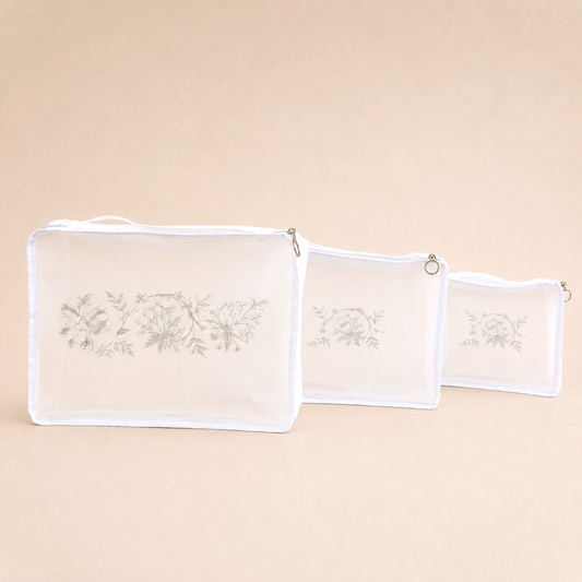 SET X3 ORGANIZADORES ENREDADERA DE CAMELIAS PLATA