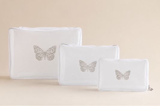 SET X3 ORGANIZADORES MARIPOSA PLATA