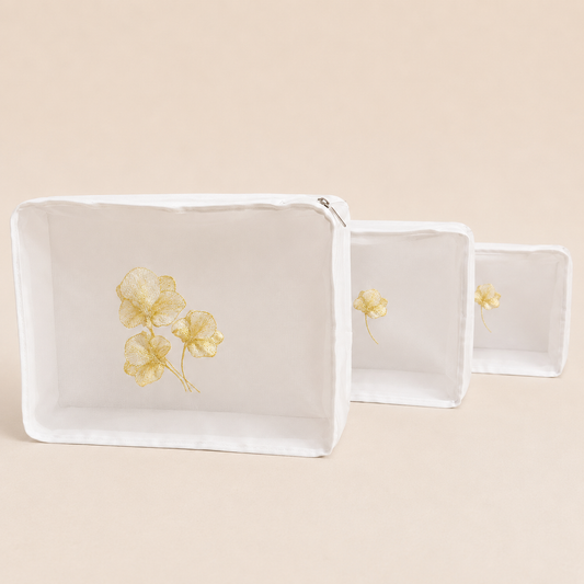 SET X3 ORGANIZADORES ORQUIDEA DORADA