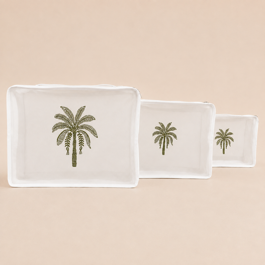 SET X3 ORGANIZADORES PALMERA VERDE