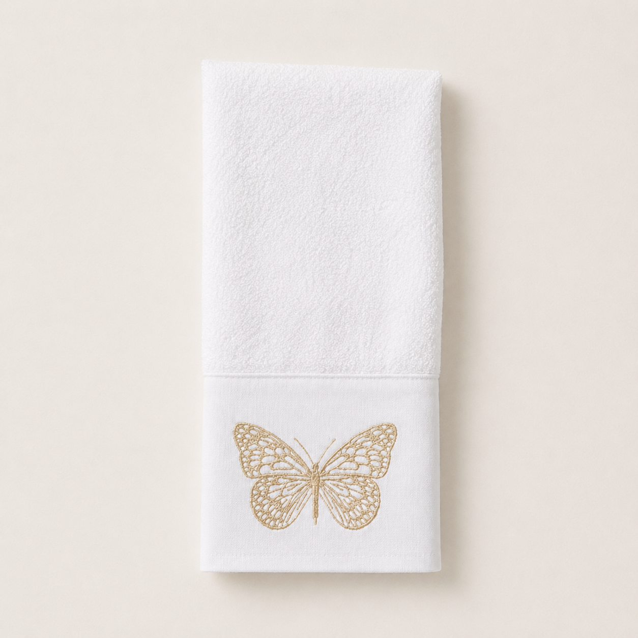 TOALLA MARIPOSA DORADA
