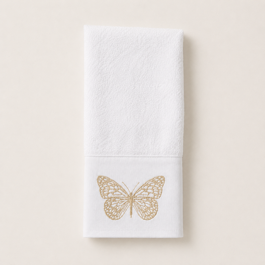 TOALLA MARIPOSA DORADA