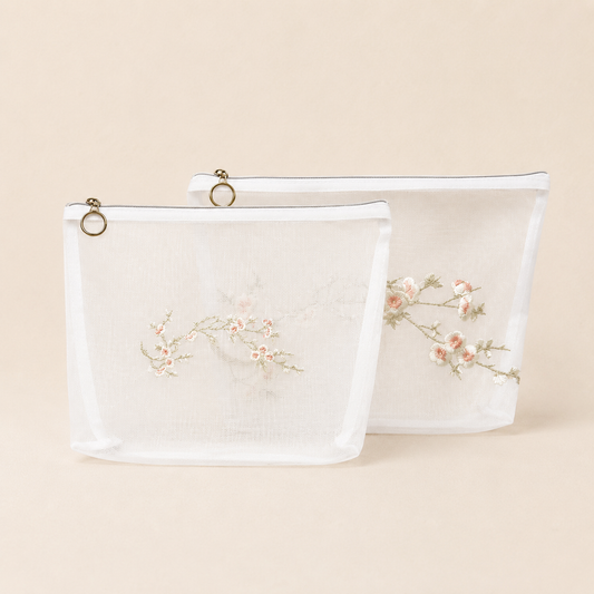 SET X 2 COSMETIQUERAS FLOR CEREZO