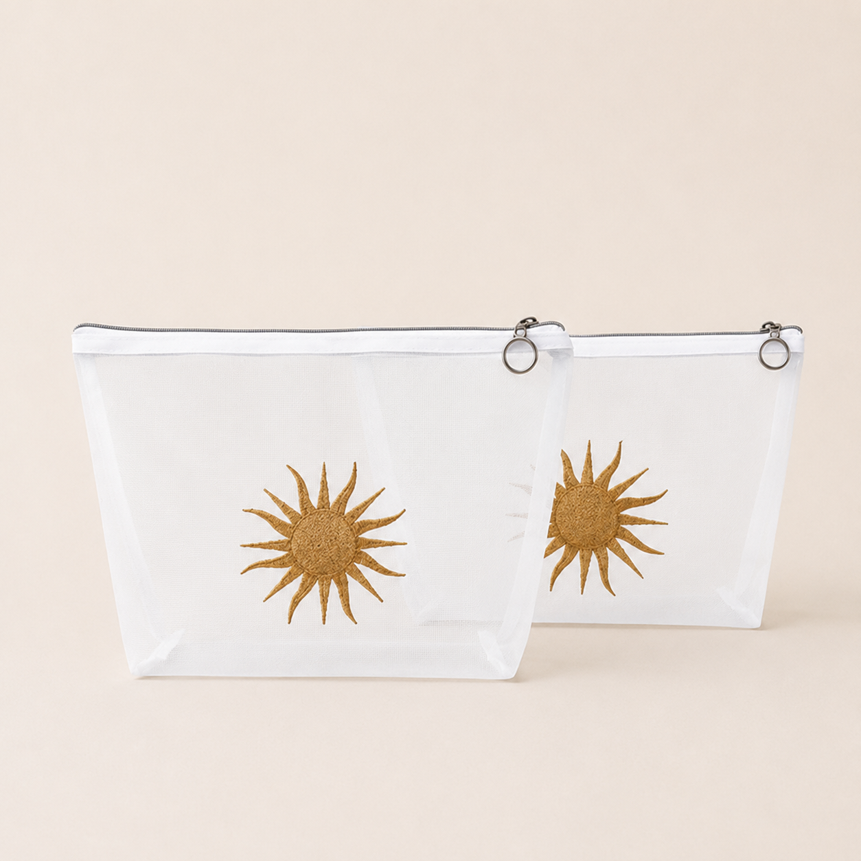 SET X 2 COSMETIQUERAS SOL OCRE
