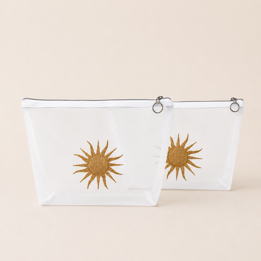 SET X 2 COSMETIQUERAS SOL OCRE
