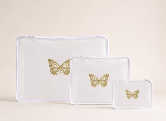 SET X3 ORGANIZADORES MARIPOSA DORADA