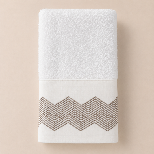 TOALLA LABERINTO TAUPE