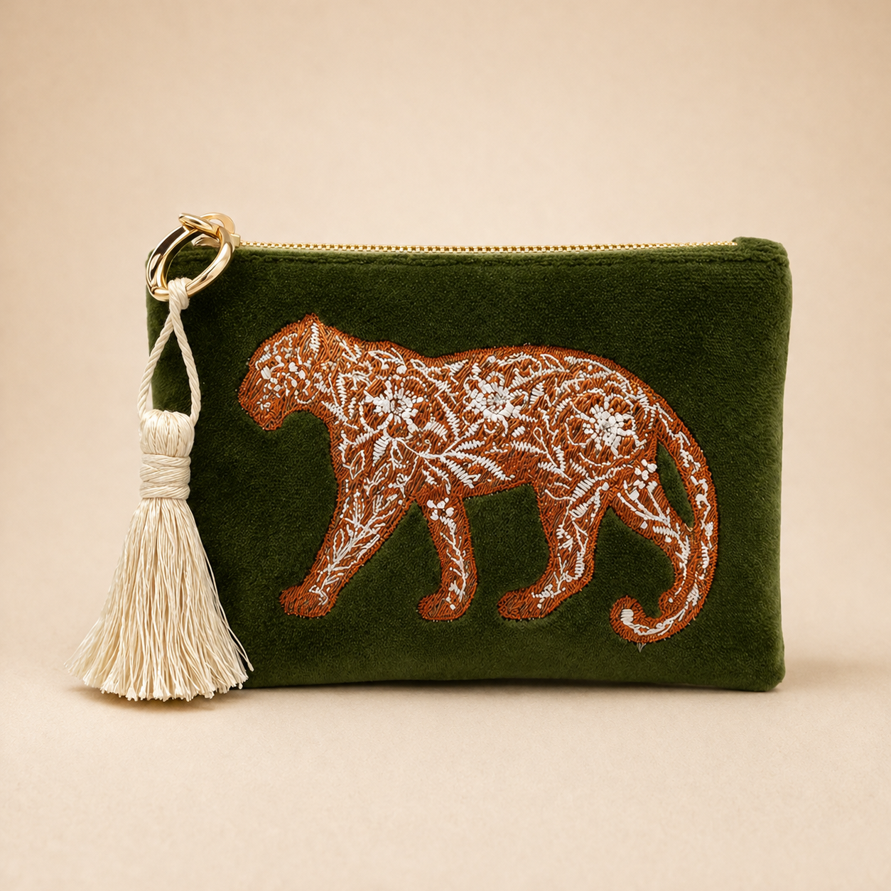 MONEDERO JAGUAR FLORES