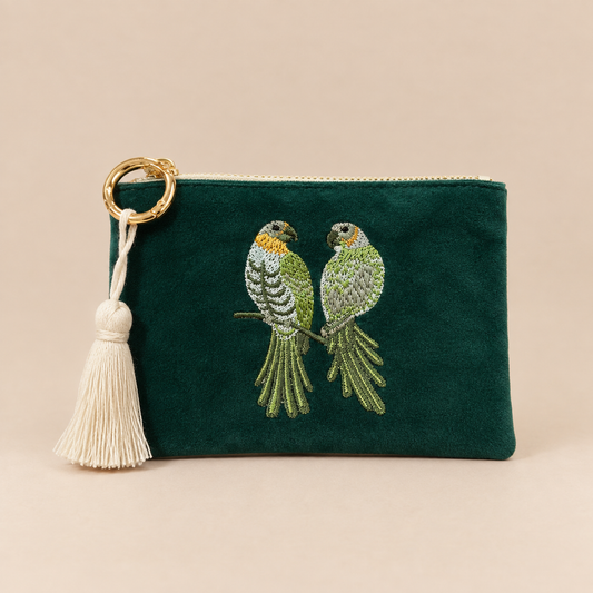 MONEDERO LOROS VERDE ESMERALDA