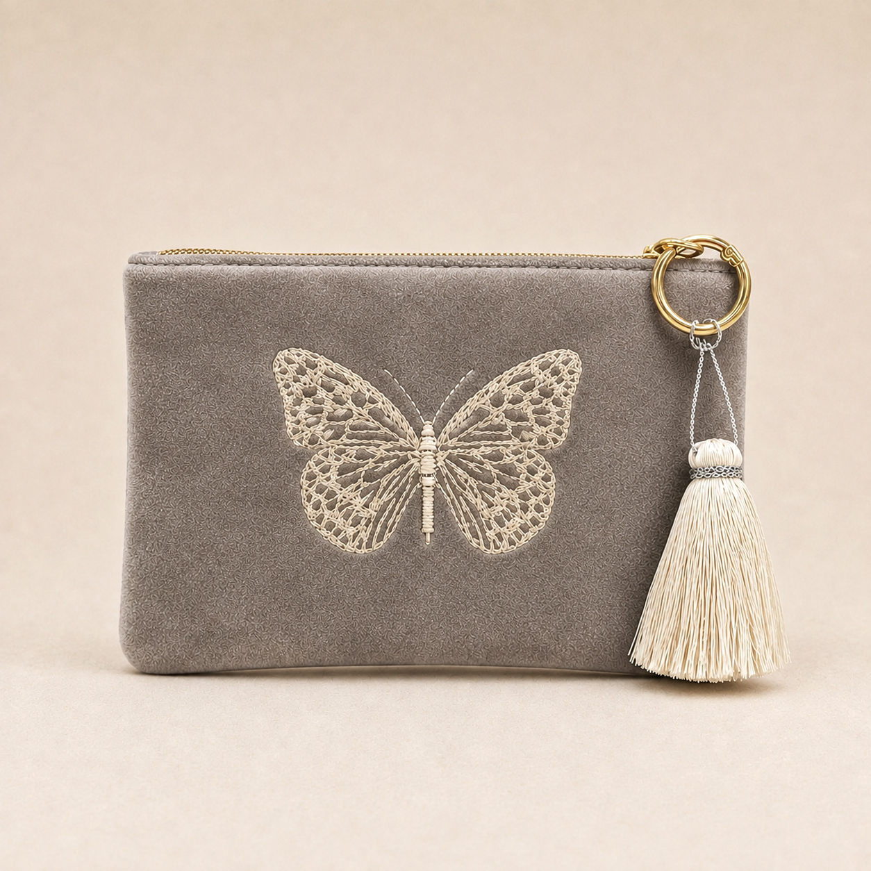 MONEDERO MARIPOSA PLATA