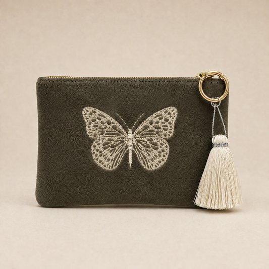 MONEDERO MARIPOSA PLATA