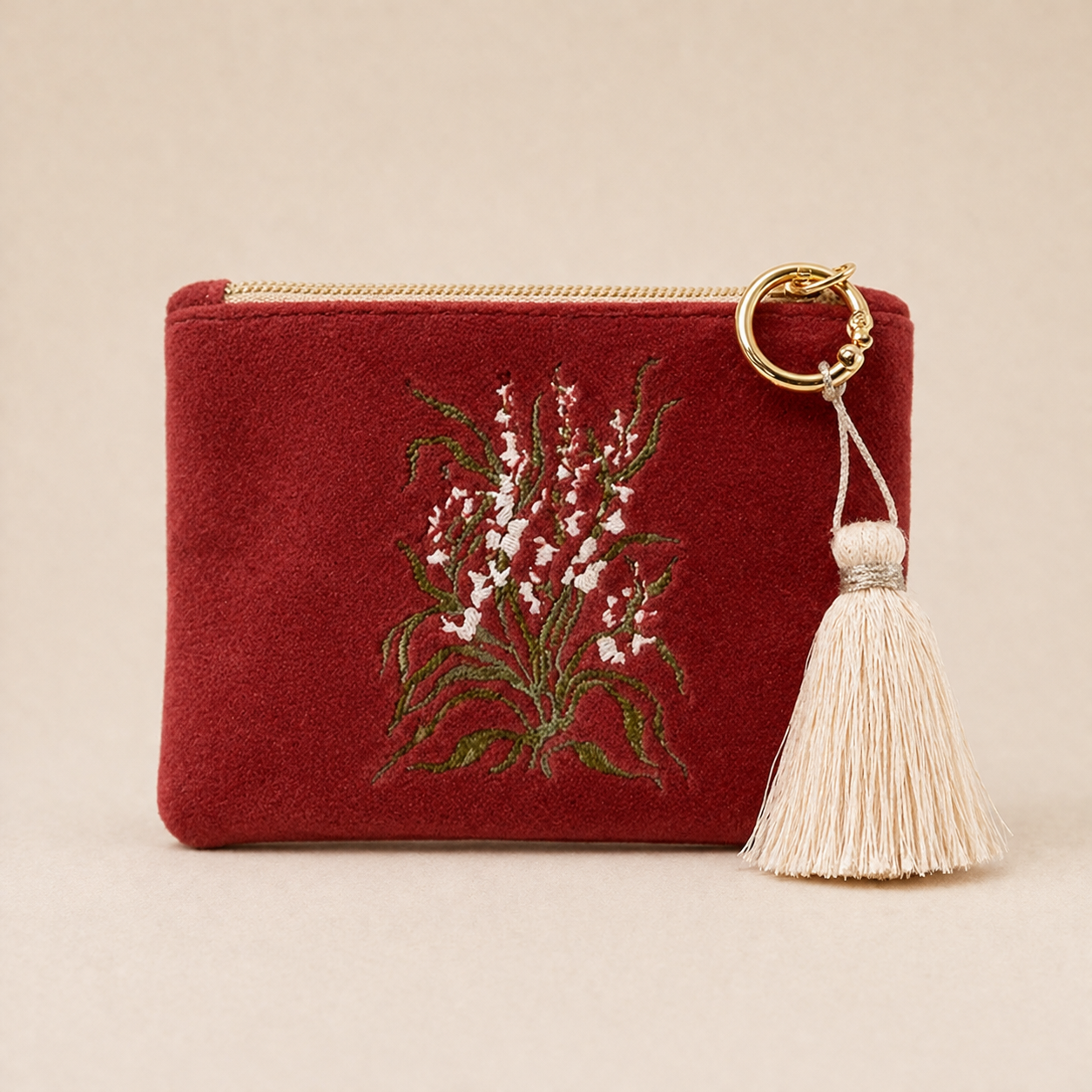 MONEDERO ORQUIDEAS BAILARINAS CORAL