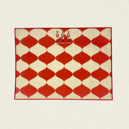 SET INDIVIDUALES SOLDADITOS DE NAVIDAD + SERVILLETAS SOLDADITOS ROJOS