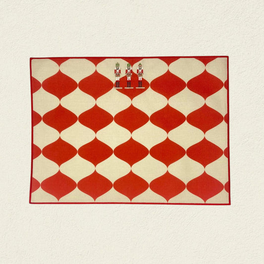 SET INDIVIDUALES SOLDADITOS DE NAVIDAD + SERVILLETAS SOLDADITOS ROJOS