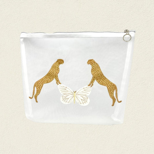 SET X 3 COSMETIQUERAS LEOPARDO MARIPOSA