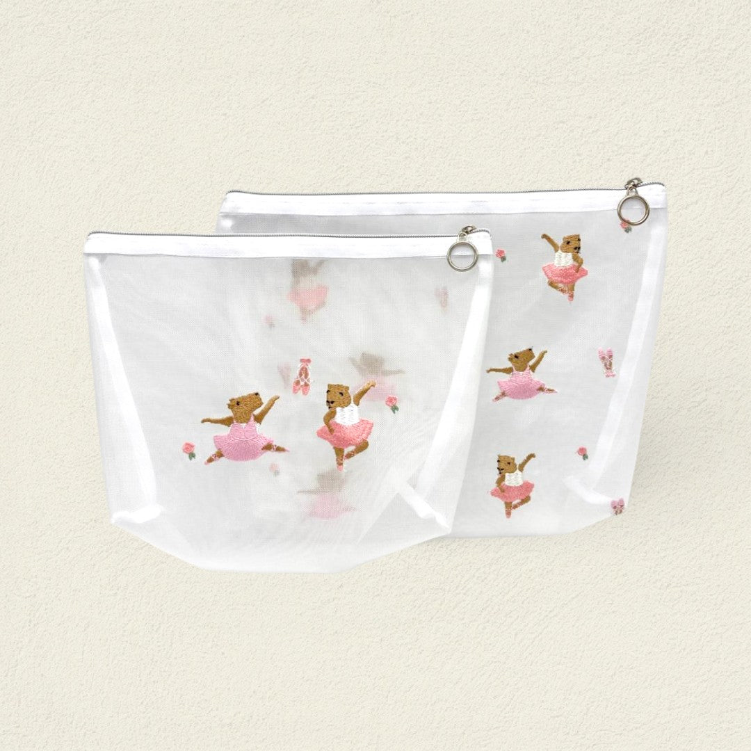 SET X 2 COSMETIQUERAS CAPIBARA BAILARINA