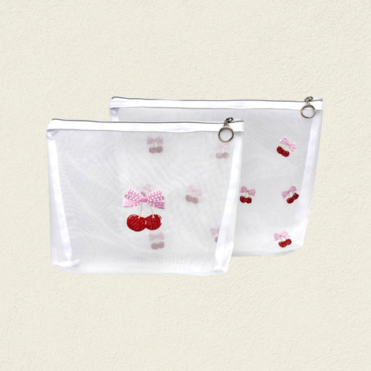 SET X 2 COSMETIQUERAS CEREZAS