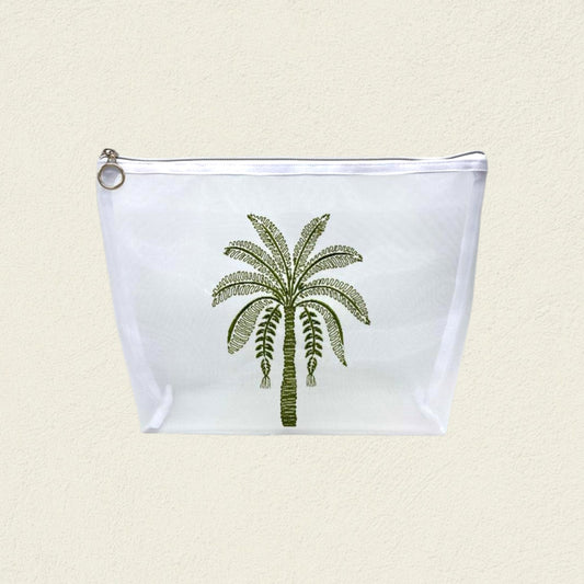 SET X 2 COSMETIQUERAS PALMERA VERDE