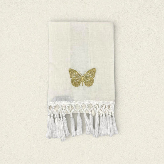 TOALLA DE CORTESIA MARIPOSA DORADA
