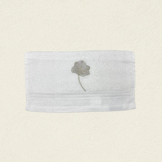 TOALLA FACIAL ORQUÍDEA PLATA