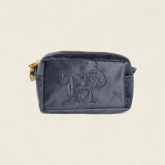 ELEFANTE DE FLORES GRIS